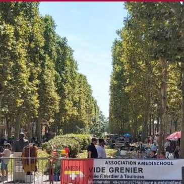 La dépêche du midi parle du Vide Grenier d’Amedi School